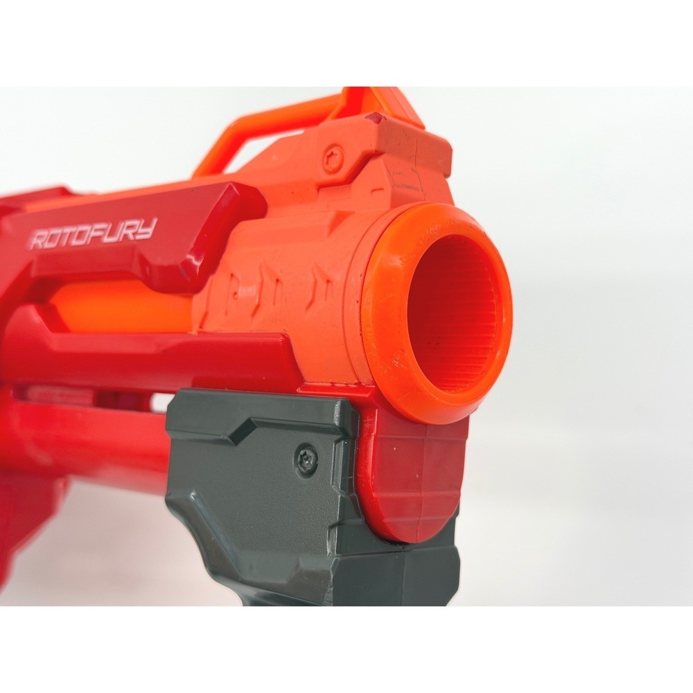Nerf N-Strike MEGA Rotofury Blaster Red Rotating Drum Slam Fire Pump Action Gun - Picture 6 of 8